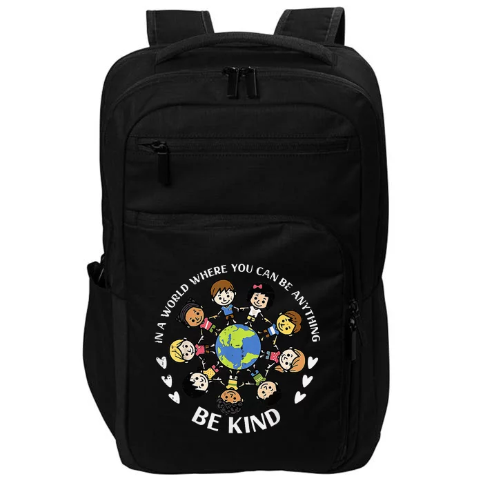 In A World Be Kind Earth Anti Bullying Unity Day Orange Impact Tech Backpack