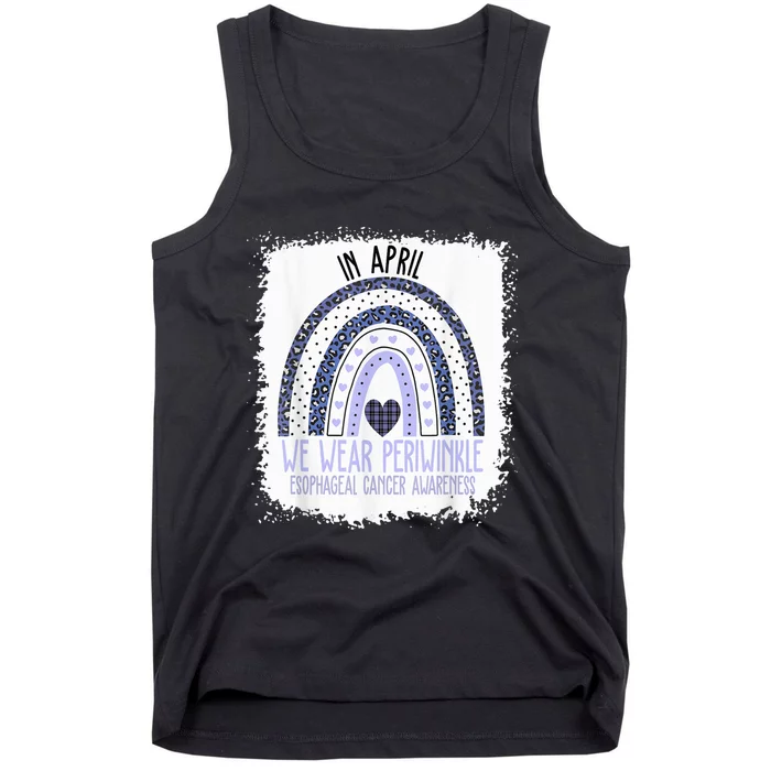 In April We Wear Periwinkle Esophageal Cancer Awareness Tank Top