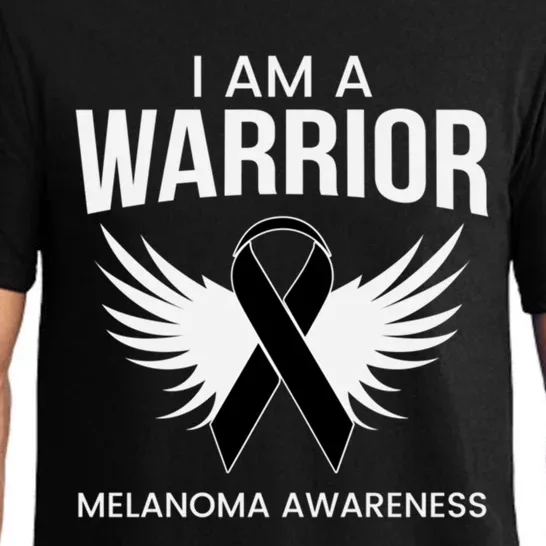 Im A Warrior Melanoma Awareness Cool Gift Melanoma Survivors Cute Gift Pajama Set