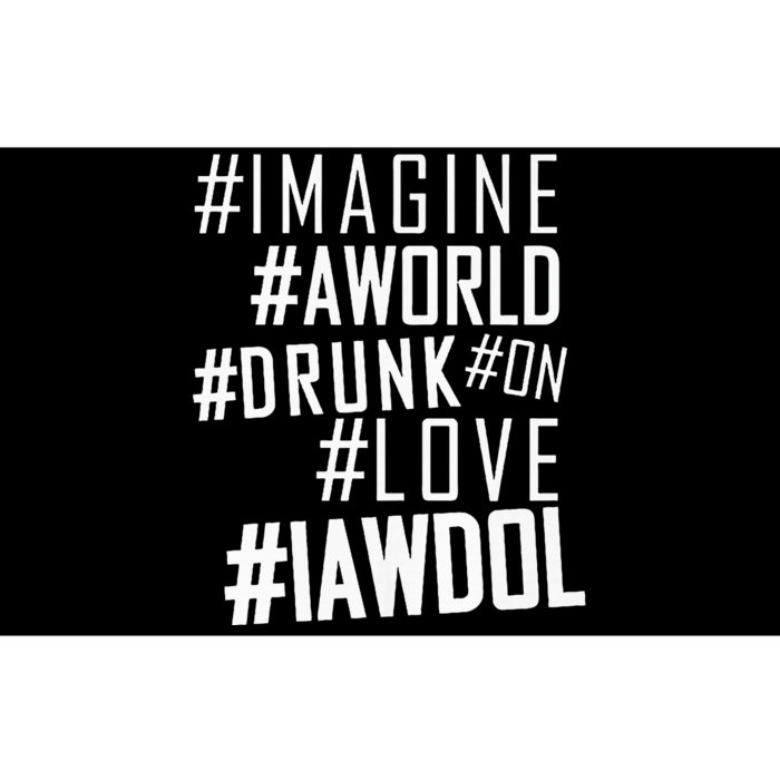 Imagine A World Drunk On Love Color Premium Bumper Sticker