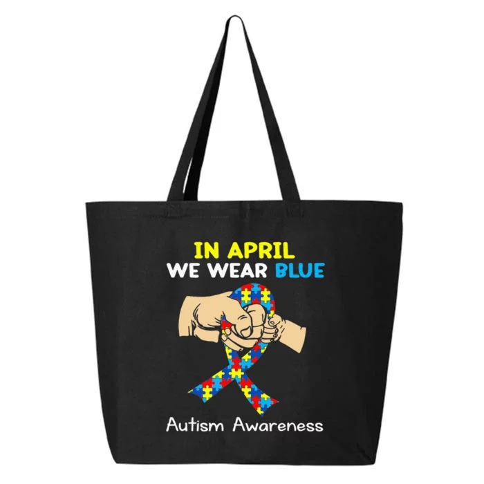 In April We Wear Blue Autism Awareness 25L Jumbo Tote