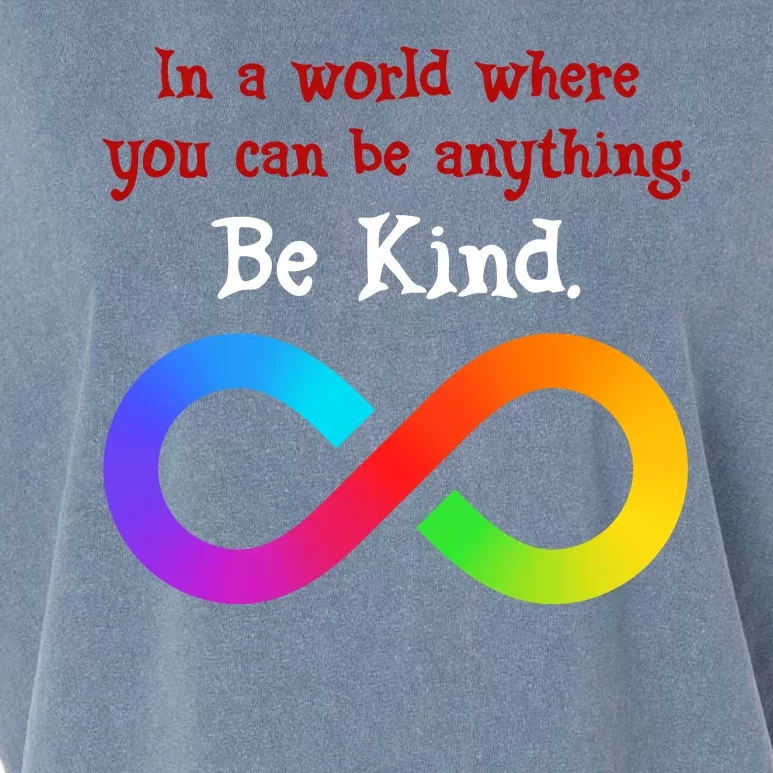 In A World Where You Can Be Everything Be Kind Garment-Dyed Women's Muscle Tee