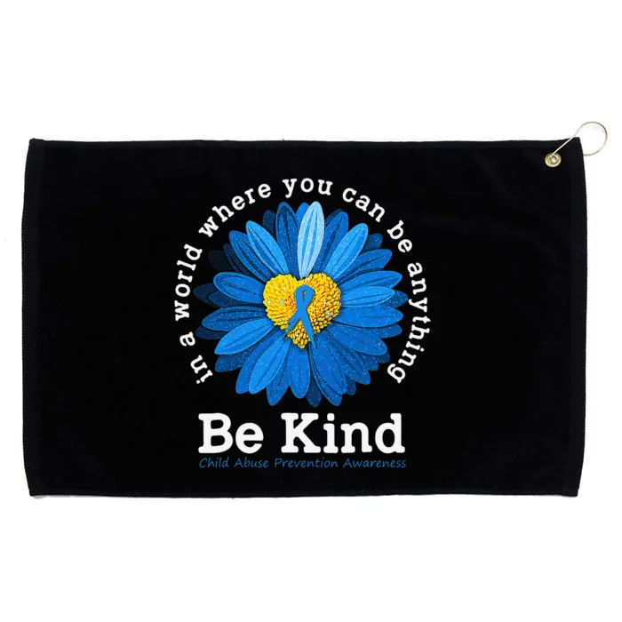 In April We Wear Blue Child Abuse Prevention Awareness Grommeted Golf Towel