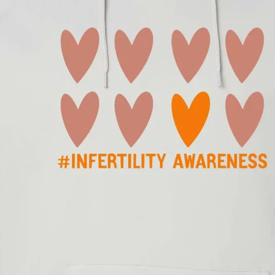 In April We Wear Orange Infertility Awareness Week IVF Performance Fleece Hoodie