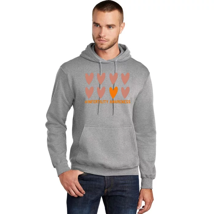 In April We Wear Orange Infertility Awareness Week IVF Tall Hoodie