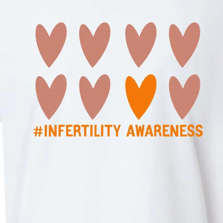 In April We Wear Orange Infertility Awareness Week IVF Sueded Cloud Jersey T-Shirt