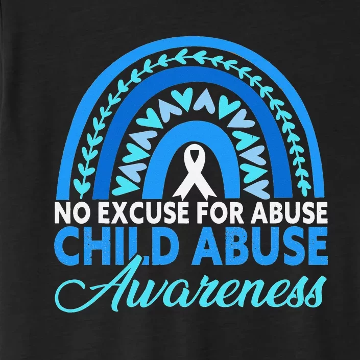 In April We Wear Blue Cool Child Abuse Prevention Awareness ChromaSoft Performance T-Shirt