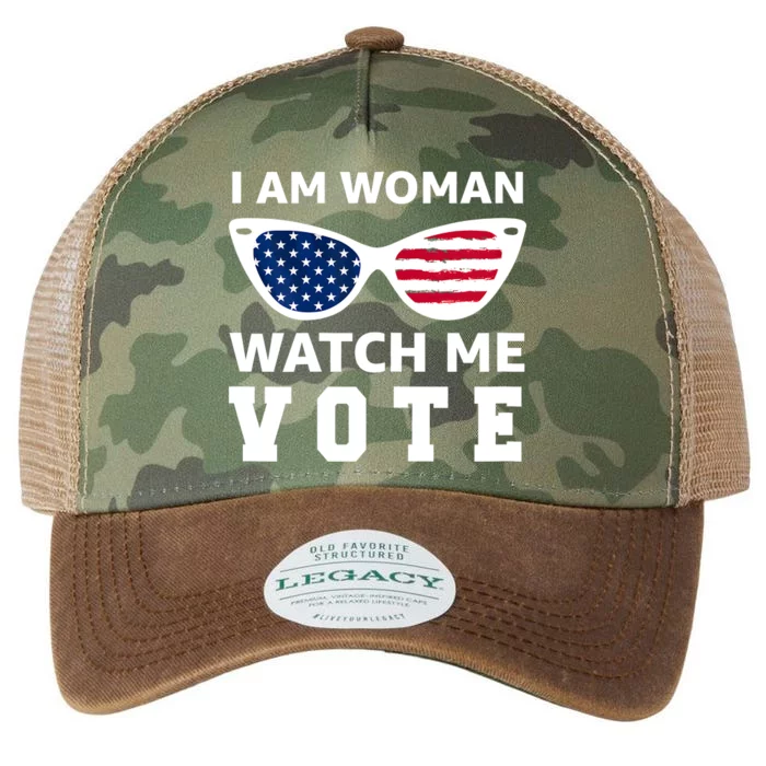 I Am Woman Watch Me Vote Legacy Tie Dye Trucker Hat