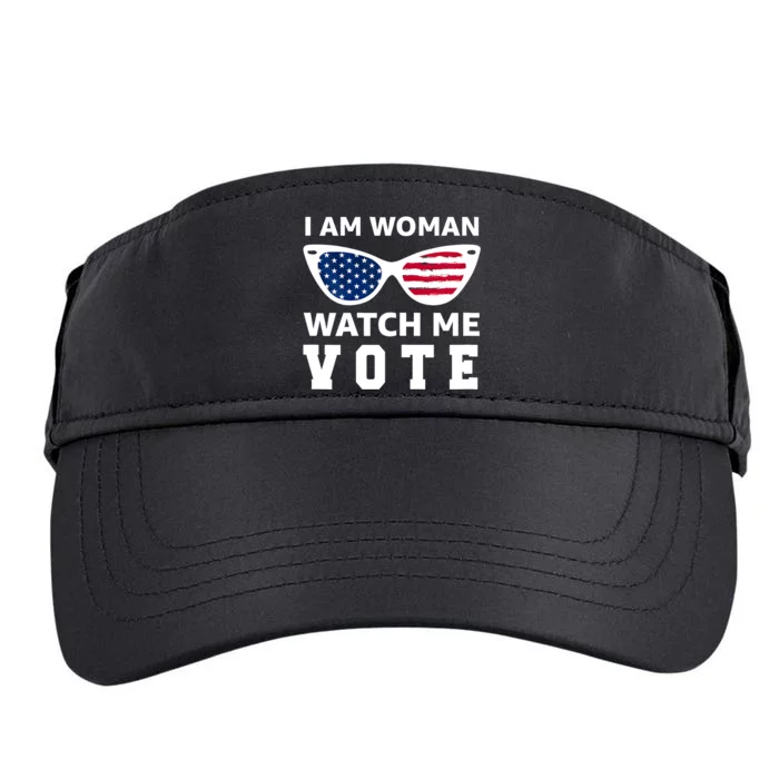 I Am Woman Watch Me Vote Adult Drive Performance Visor