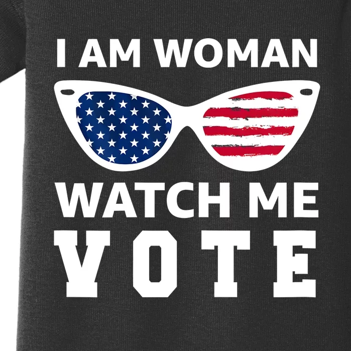 I Am Woman Watch Me Vote Baby Bodysuit