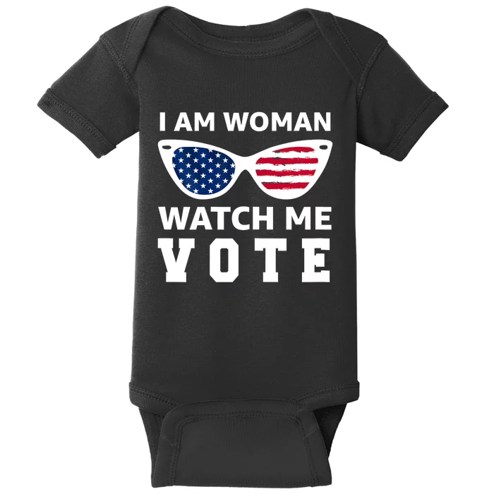 I Am Woman Watch Me Vote Baby Bodysuit