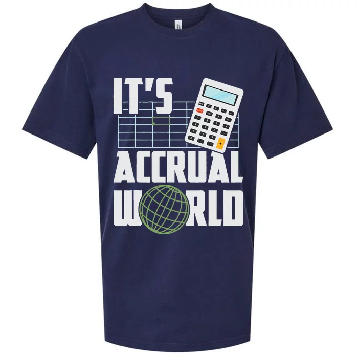 Its Accrual World Funny Accounting & Accountant CPA Sueded Cloud Jersey T-Shirt