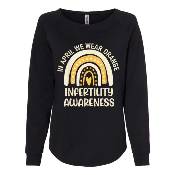 In April We Wear Orange Infertility Awareness Week IVF Womens California Wash Sweatshirt