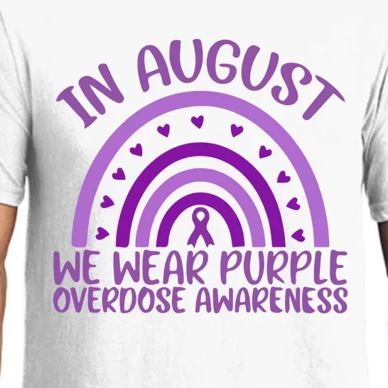 In August We Wear Purple Overdose Awareness Pajama Set