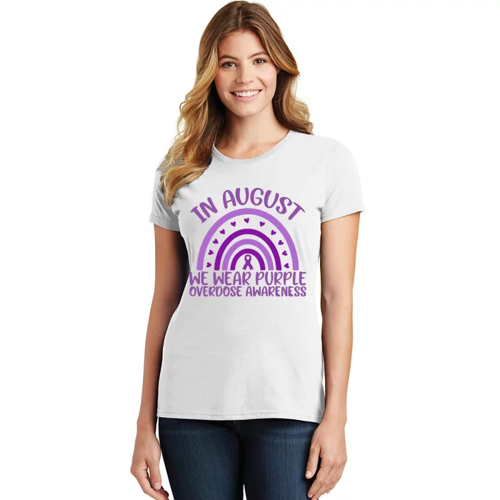 In August We Wear Purple Overdose Awareness Women's T-Shirt