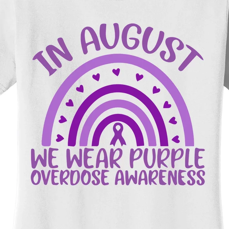 In August We Wear Purple Overdose Awareness Women's T-Shirt