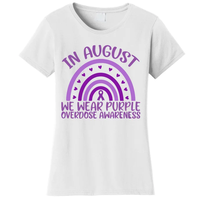 In August We Wear Purple Overdose Awareness Women's T-Shirt