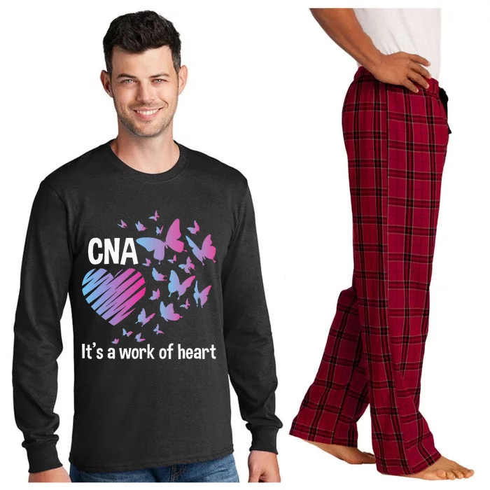 Its A Work Of Heart CNA Certified Nursing Assistant Long Sleeve Pajama Set