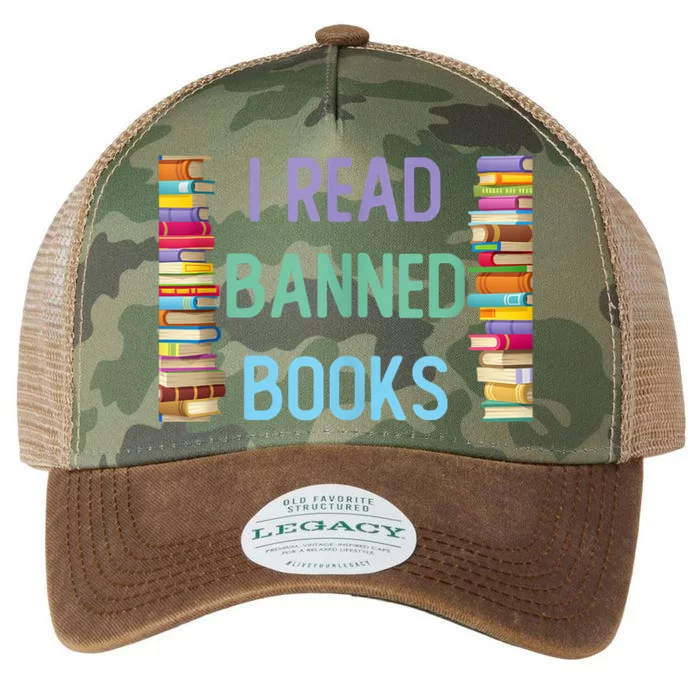 I Am With The Banned Books Shirts Funny I Read Banned Books Legacy Tie Dye Trucker Hat