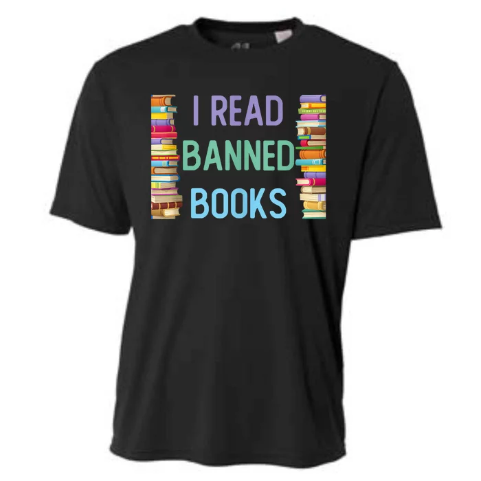 I Am With The Banned Books Shirts Funny I Read Banned Books Cooling Performance Crew T-Shirt