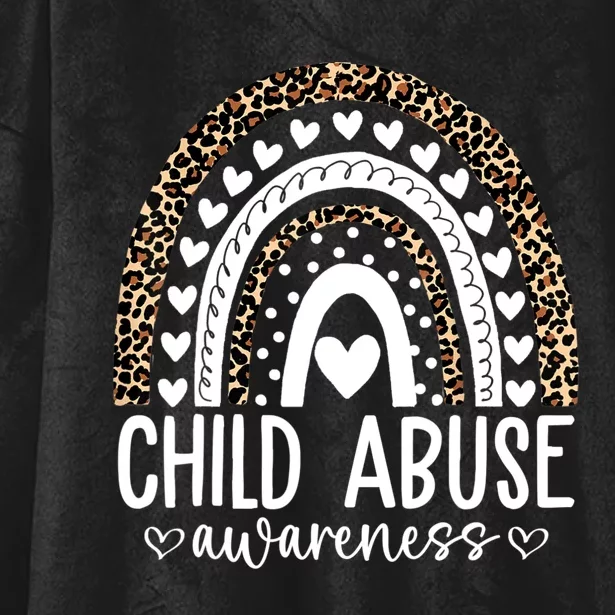 In April We Wear Blue Cool Child Abuse Prevention Awareness Hooded Wearable Blanket