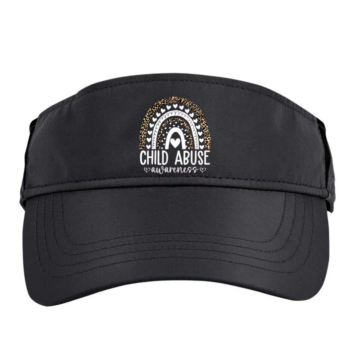 In April We Wear Blue Cool Child Abuse Prevention Awareness Adult Drive Performance Visor