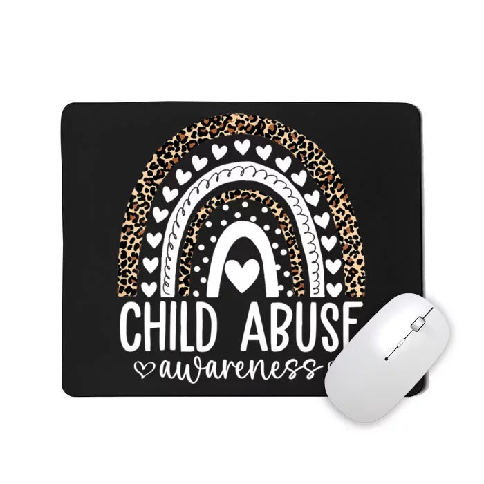 In April We Wear Blue Cool Child Abuse Prevention Awareness Mousepad