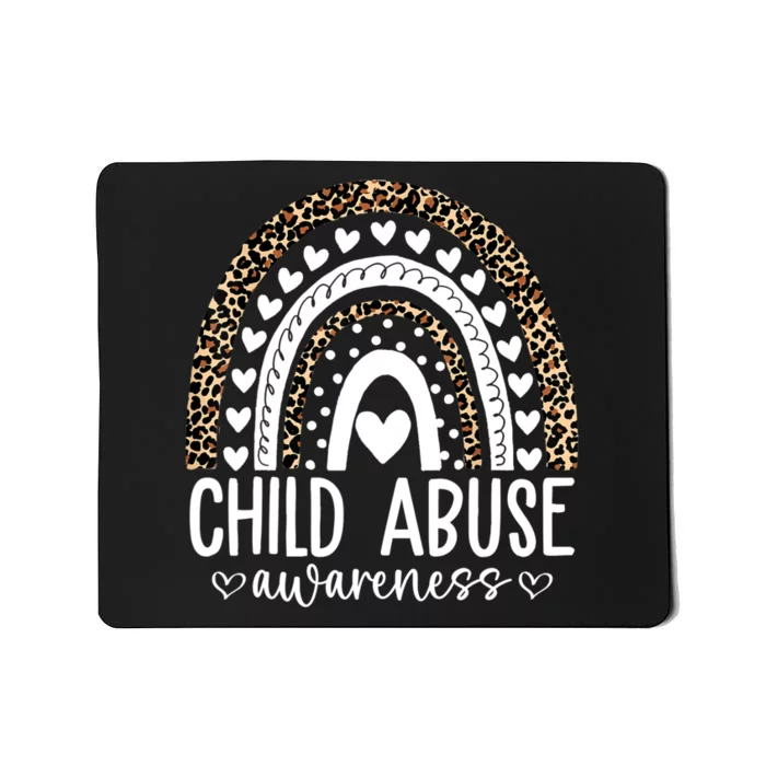 In April We Wear Blue Cool Child Abuse Prevention Awareness Mousepad