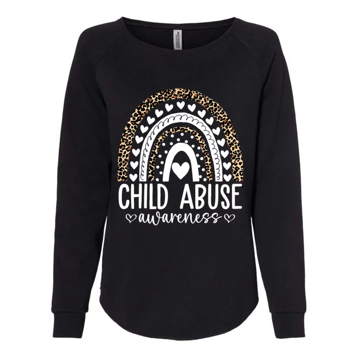 In April We Wear Blue Cool Child Abuse Prevention Awareness Womens California Wash Sweatshirt