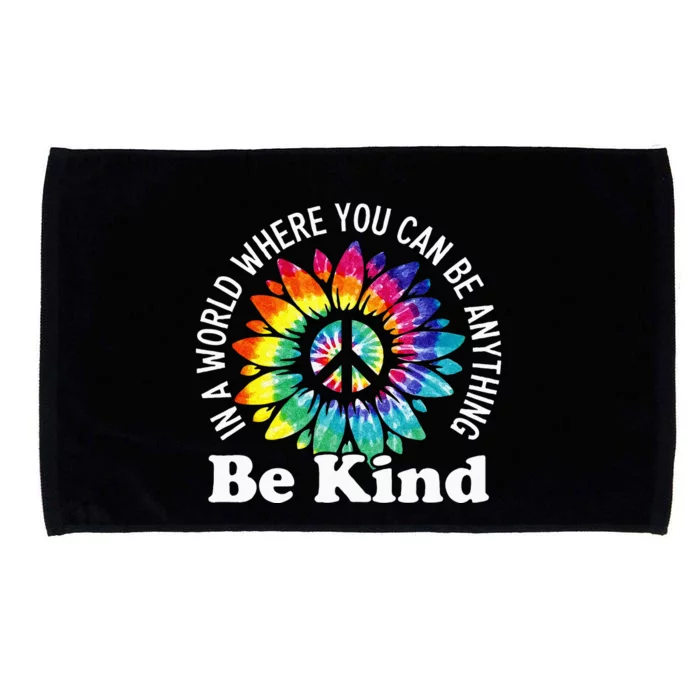 In A World Where You Can Be Anything Be Kind Sign Language Microfiber Hand Towel