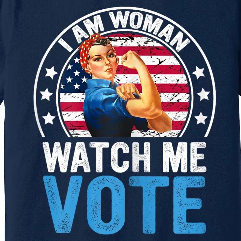 I Am Woman Watch Me Vote 2024 Premium T-Shirt