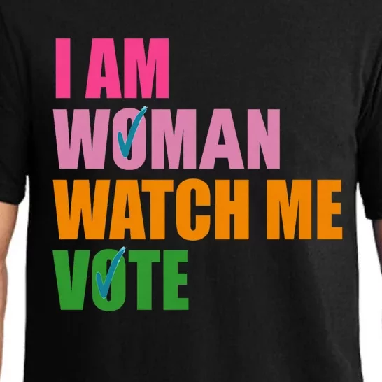 I Am Woman Watch Me Vote Pajama Set