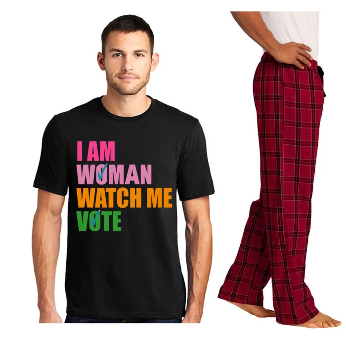 I Am Woman Watch Me Vote Pajama Set