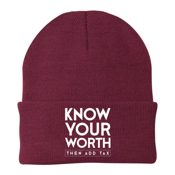 Its Accrual World Funny And Clever Accounting CPA Knit Cap Winter Beanie