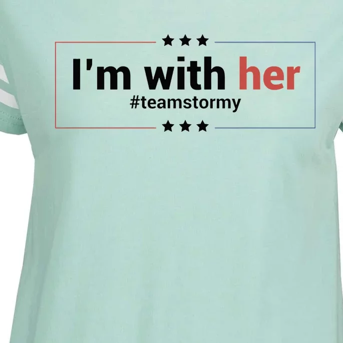 I am with her team stormy Classic . Enza Ladies Jersey Football T-Shirt