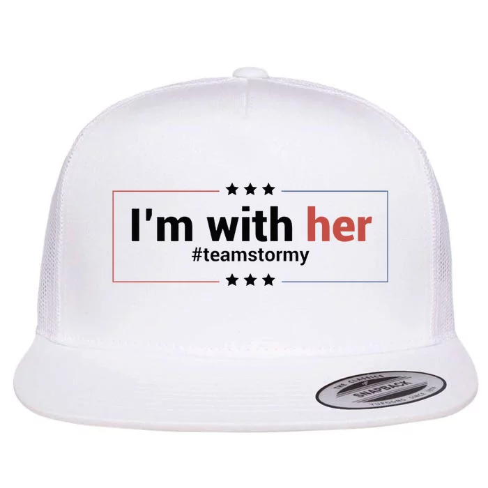 I am with her team stormy Classic . Flat Bill Trucker Hat