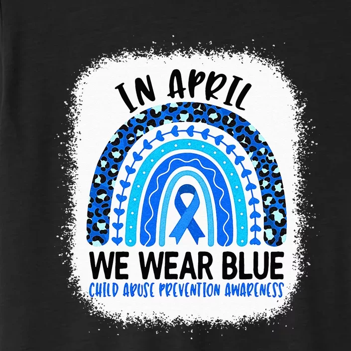 In April We Wear Blue Child Abuse Prevention Awareness ChromaSoft Performance T-Shirt