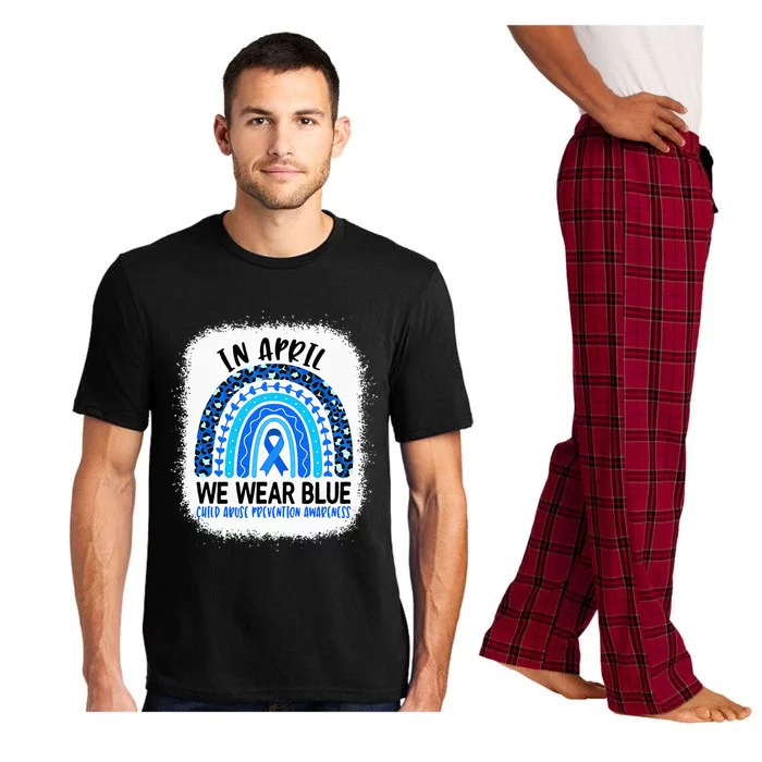 In April We Wear Blue Child Abuse Prevention Awareness Pajama Set