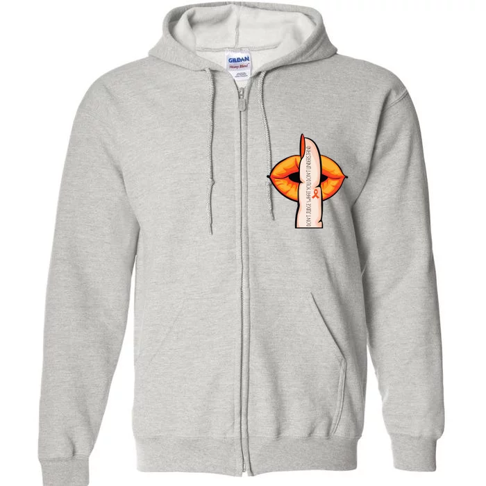 In April We Wear Orange Infertility Awareness Week Full Zip Hoodie