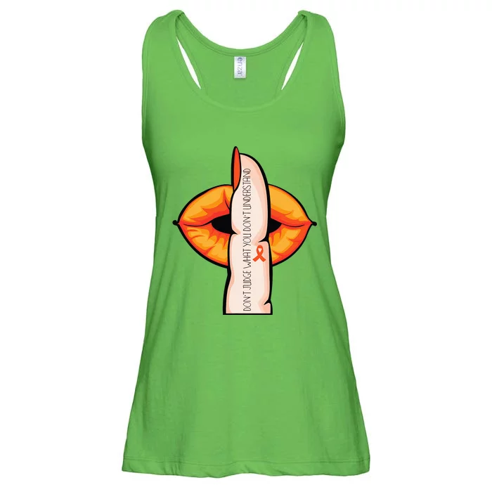 In April We Wear Orange Infertility Awareness Week Ladies Essential Flowy Tank