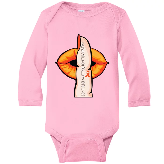 In April We Wear Orange Infertility Awareness Week Baby Long Sleeve Bodysuit