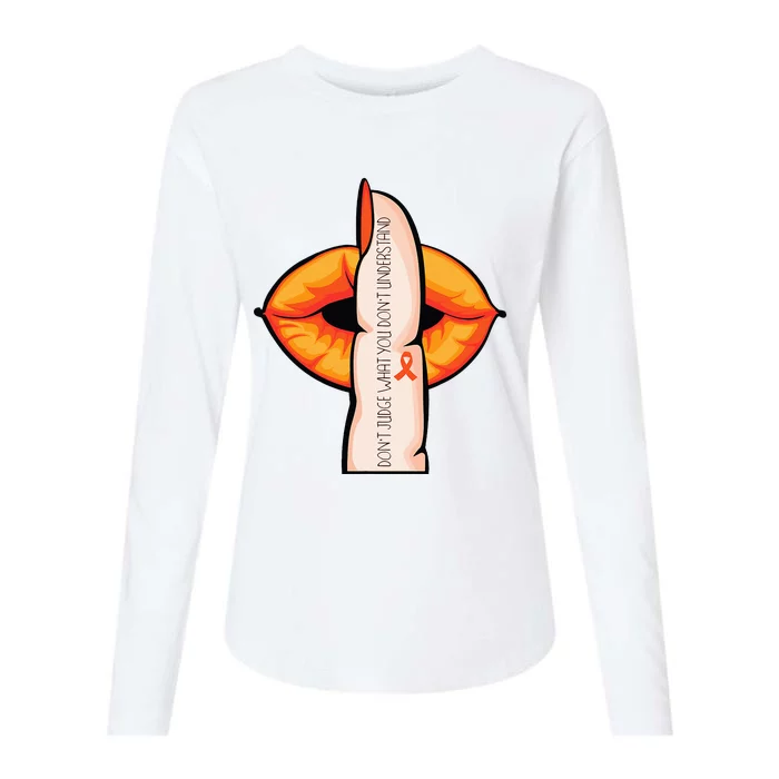 In April We Wear Orange Infertility Awareness Week Womens Cotton Relaxed Long Sleeve T-Shirt