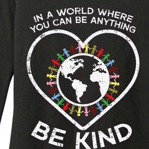 In A World Anything Be Kind Unity Day Orange Anti Bullying Womens CVC Long Sleeve Shirt