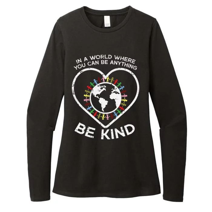 In A World Anything Be Kind Unity Day Orange Anti Bullying Womens CVC Long Sleeve Shirt