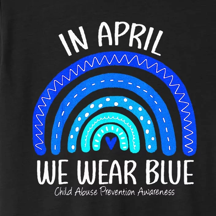 In April We Wear Blue Child Abuse Prevention Awareness ChromaSoft Performance T-Shirt