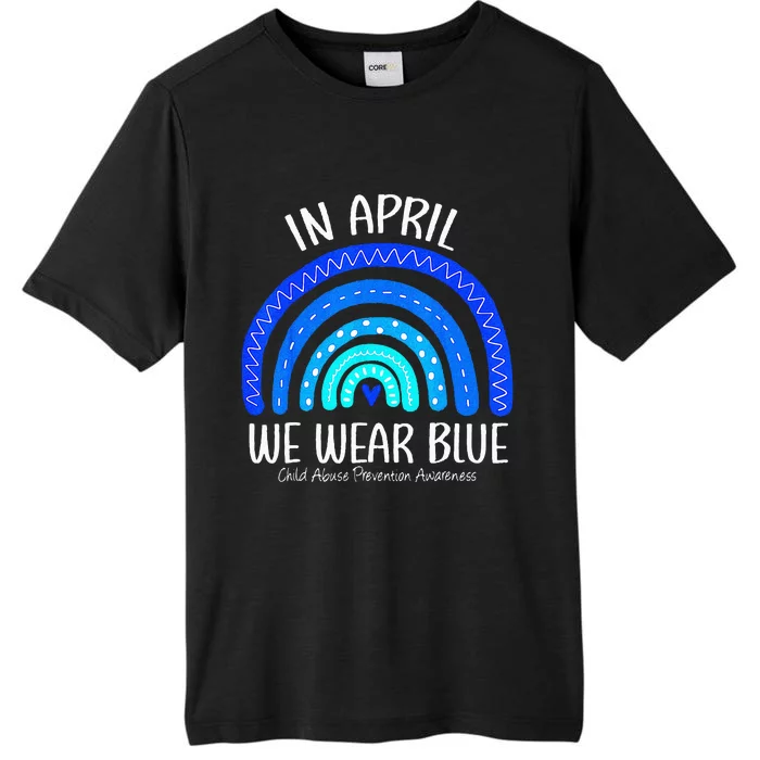 In April We Wear Blue Child Abuse Prevention Awareness ChromaSoft Performance T-Shirt