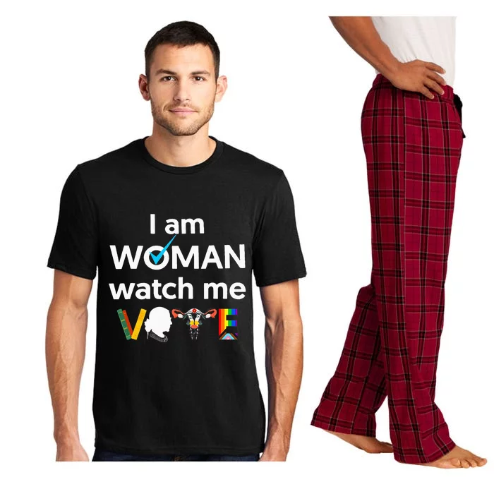 I Am Woman Watch Me Vote Pajama Set