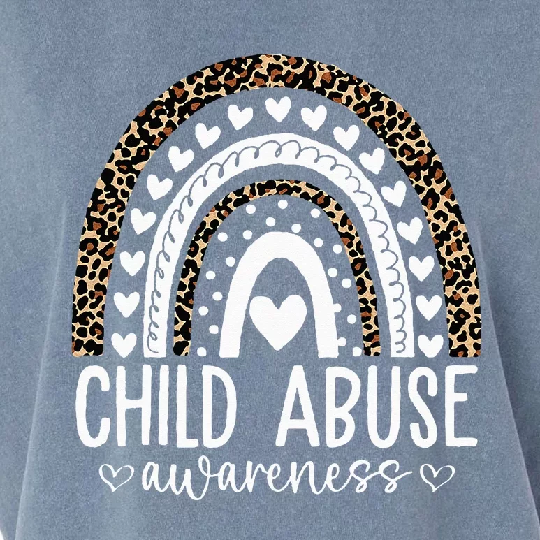 In April We Wear Blue Cool Child Abuse Prevention Awareness Garment-Dyed Women's Muscle Tee