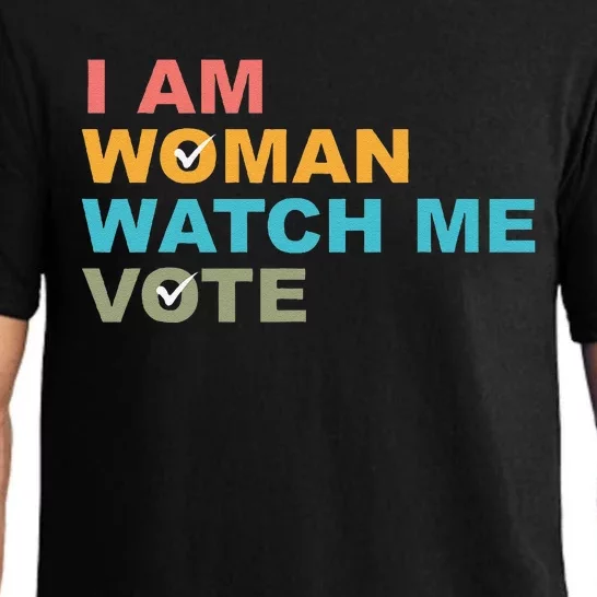 I Am Woman Watch Me Vote Gift Pajama Set