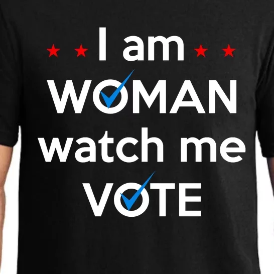 I Am Woman Watch Me Vote Pajama Set